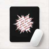 Schwarzer EXPLOTEN-Foto-Rahmen Mousepad (Mit Mouse)
