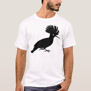 Schwarzer extravaganter Hoopoe-Vogel T-Shirt