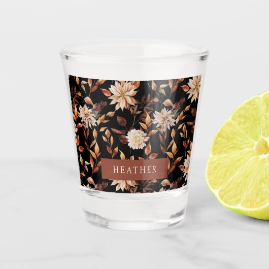 Schwarzer Fall Schnapsglas (Vorderseite)