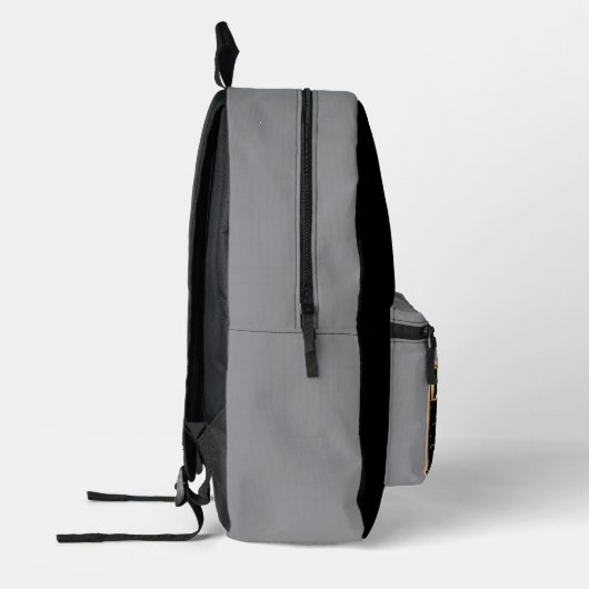 Schwarzer Farb Boss Bedruckter Rucksack (Links)