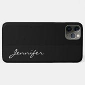 Schwarzer Farbhintergrund Case-Mate iPhone Hülle (Rückseite (Horizontal))