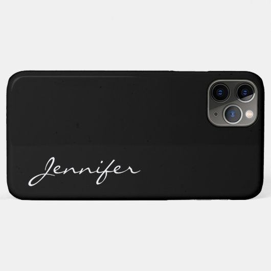 Schwarzer Farbhintergrund Case-Mate iPhone Hülle (Rückseite (Horizontal))