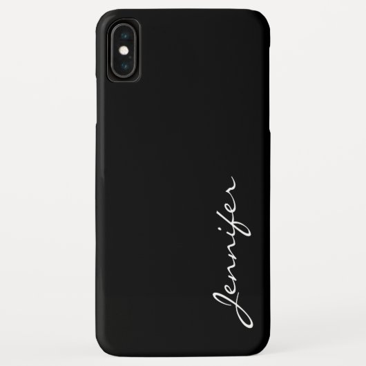 Schwarzer Farbhintergrund Case-Mate iPhone Hülle (Rückseite)