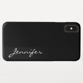 Schwarzer Farbhintergrund Case-Mate iPhone Hülle (Rückseite (Horizontal))