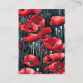 Schwarzer Farbton, 3D-Flora, 8k Res Visitenkarte (Vorderseite)