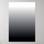 Schwarzer Farbverlauf Poster (Vorne)