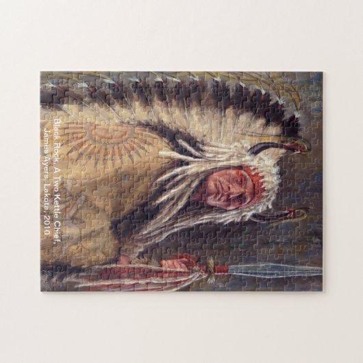 Schwarzer Felsen, Ureinwohnerpuzzlespiel Puzzle (Horizontal)