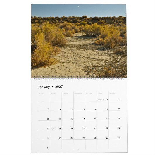 Schwarzer Felsen-Wüste Playa Kalender 2013-2014 (Jan 2027)