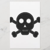 Schwarzer Felt Briefpapier (Vorderseite)