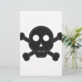 Schwarzer Felt Briefpapier (Stehend Vorderseite)