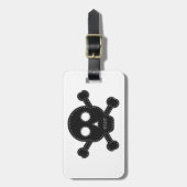 Schwarzer Felt Gepäckanhänger (Vorderseite vertikal)