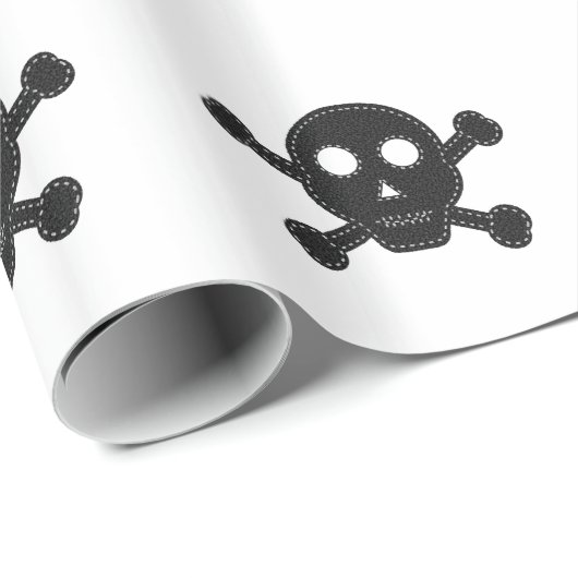 Schwarzer Felt Geschenkpapier (Rolleneckpunkt)