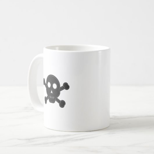 Schwarzer Felt Kaffeetasse (Vorderseite Links)