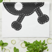 Schwarzer Felt Küchentuch (Gefaltet)