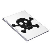 Schwarzer Felt Notizblock (Rechte Seite)