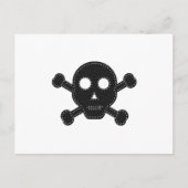 Schwarzer Felt Postkarte (Vorderseite)