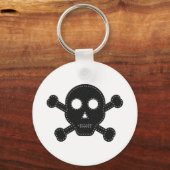 Schwarzer Felt Schlüsselanhänger (Vorderseite)