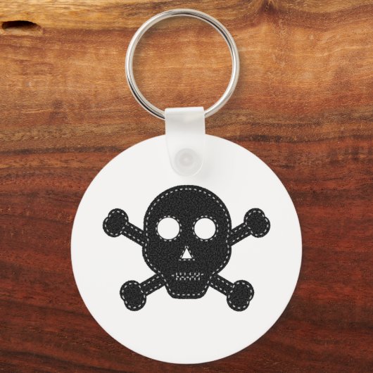 Schwarzer Felt Schlüsselanhänger (Vorderseite)