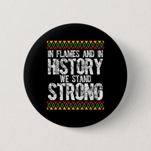 Schwarzer Feuerwehrmann Feuerwehr Schwarze Geschic Button