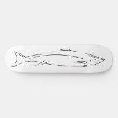 Schwarzer Fisch Skateboard (Horizontal)