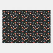 Schwarzer Fischfang Geschenkpapier Set (Vorderseite 3)