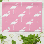 Schwarzer Flamingo tropischer Flamingos rosa Hinte Handtuch (Gefaltet)