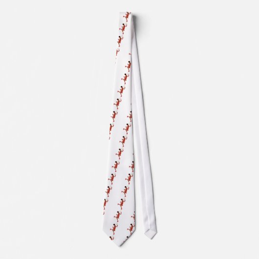 Schwarzer Flapper mit roter Folge Krawatte (Vorderseite)