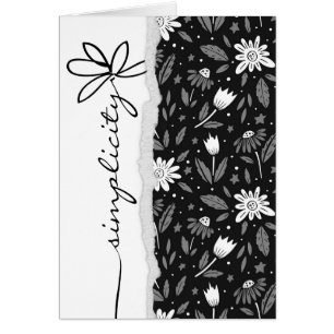 Schwarzer Fleck mit Wortschlichtheit