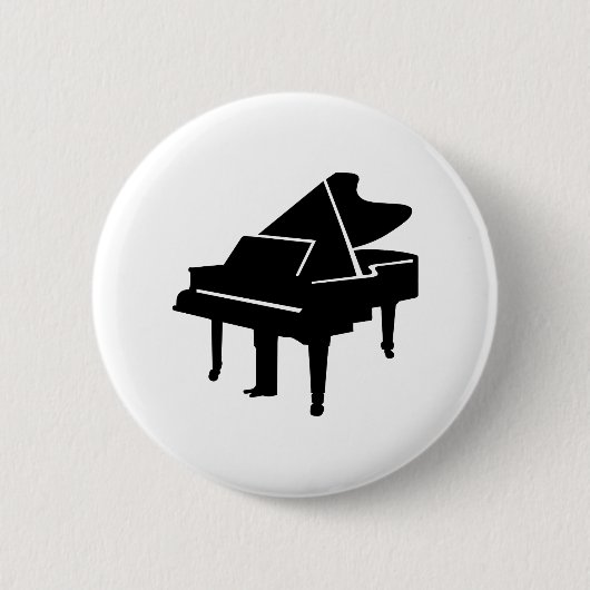 Schwarzer Flügel Button (Vorderseite)