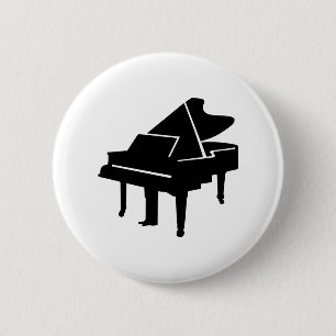 Schwarzer Flügel Button