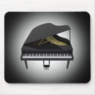 Schwarzer Flügel: Modell 3D: Mousepad