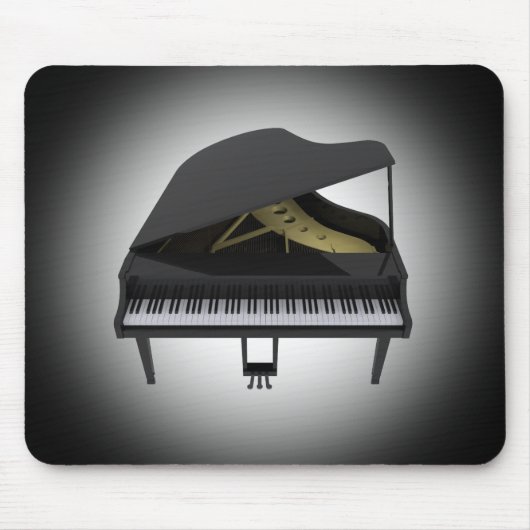 Schwarzer Flügel: Modell 3D: Mousepad (Vorne)
