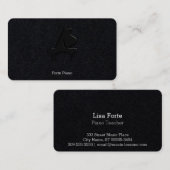 Schwarzer Flügel Visitenkarte (Vorne/Hinten)