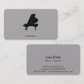 Schwarzer Flügel Visitenkarte (Vorne/Hinten)