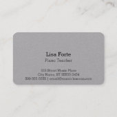 Schwarzer Flügel Visitenkarte (Rückseite)