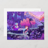 Schwarzer Fluss Postkarte (Vorne/Hinten)