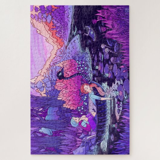 Schwarzer Fluss Puzzle (Vertikal)