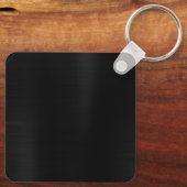 Schwarzer Fohlen-Dreibuchstabe Schlüsselanhänger (Rückseite)