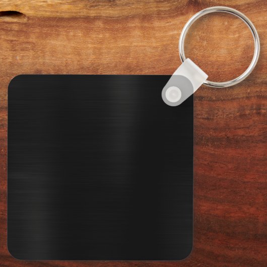 Schwarzer Fohlen-Dreibuchstabe Schlüsselanhänger (Rückseite)