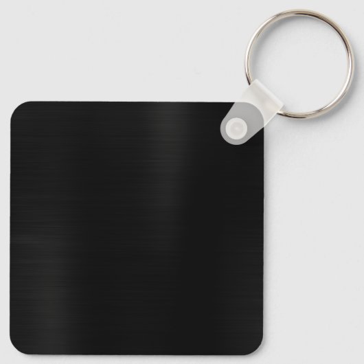 Schwarzer Fohlen-Dreibuchstabe Schlüsselanhänger (Rückseite)