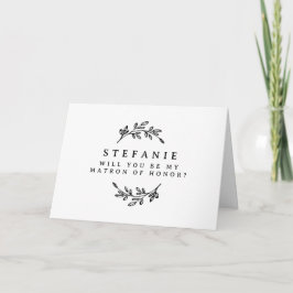 Schwarzer Foliage Wreath ist mein Ehrentrick Karte