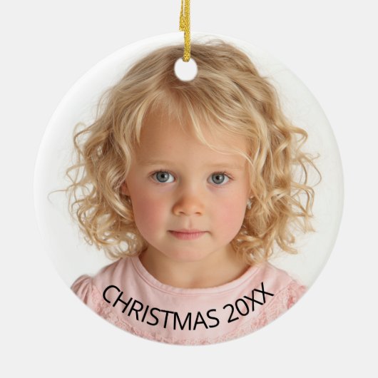 Schwarzer Foto Keramik Ornament (Hinten)