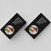 Schwarzer Foto-QR-Code Social Media Visitenkarte