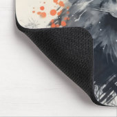 Schwarzer Fox-Tinte Mousepad (Ecke)