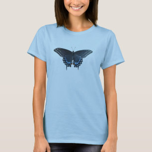 Schwarzer Frack-Schmetterlings-T - Shirt