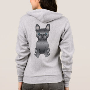 Schwarzer Französische Bulldogge / Französische Ca Hoodie