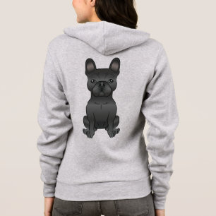 Schwarzer Französische Bulldogge / Französische Ca Hoodie