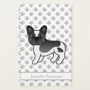 Schwarzer Französischer Bulldogge Cartoon Hund & T Planer