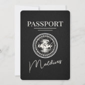 Schwarzer Frauenpass Save the Date (Vorderseite)