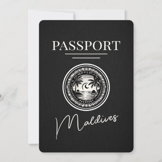 Schwarzer Frauenpass Save the Date (Vorderseite)